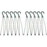 10 Pcs Plastic Hanging Basket Hooks Hanging Planter Holders Flower Pot Hangers for Outside Plants V1366-AZ2-W-13147