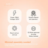 Ellie & Ruby Facial Steamer Professional Ozone Face Sauna Deep Skin Cleansing V238-SUPDZ-33150328438864