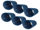 6PCS Modern Simple Lampshade Cloth Lampshade for Crystal Clip On Chandelier Wall Lamp Blue V1294-YM0718-3119200177111