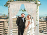 Boho Chic Macrame Tapestry Wedding Backdrop Arch Door Window Hanging Curtains V767-HQ-XB123