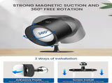 Battery Operated Wall Sconce Set of 2, Rechargeable RGB LED Lights, Remote, Black V1263-JX-5794