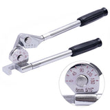 Manual Tube Bender Tool with Dual Long Handles and Angle Scale for Copper Aluminum Thin Steel and V1341-ZY-TX5BNKQ7-C