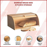 Bamboo Bread Box Kitchen Storage V63-921031