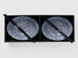 Bowl Set 2pcs with Chopsticks Maple Leaf Design V637-C2829