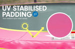 Kahuna Trampoline 12 ft with Roof - Pink TRA-KAH-12-PK-RF