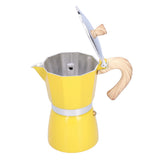 300ML Coffee Pot Moka Maker Coffee Kettle for Gas Stove Ethanol Stove Electrothermal FurnaceYellow V1294-YM0901-3118210170212