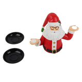 Christmas Snowman Treats Holder Santa Holding Tray Fruit Bowl Rack Resin Home Party Food Snack V1294-YM0523-10317069