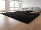 230x200cm Floor Rugs Large Shaggy Rug Area Carpet Bedroom Living Room Mat - Black V63-832191