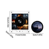 Magnetic Fridge Vinyl Music Box Decor, Retro Music Theme, Rotating Mini Magnetic Fridge Music Player V1366-AZ2-W-27176