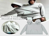 Two Person Connected Hoodie for Couples, Funny Siamese Oversized Sweatshirt, Intimate Double V1370-AZ4-22052