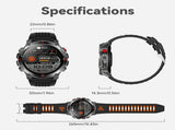 Men'S Outdoor Smart Watch GPS Sports Watch Water-Resistant Smart Watch Wireless - Black - Size 01 V1106-937-43627-BLK-01
