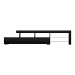 Artiss Entertainment Unit TV Cabinet LED 215cm Black Caya FURNI-Q-LED-TV215-BK-AB