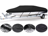 14-16ft Waterproof Boat Cover Trailerable V-Hull Runabout UV Resistant Marine Grade Storage Tarp V888-ELOSUNG44117