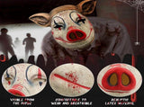 Halloween Scary Pig Mask Costume Horror Pig Joker Mask Bloody Animal Butcher Full Head Headgear for V1366-AZ2-W-05350