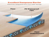 Floor Underlayment 37.2 m, 3mm Laminate Flooring Padding with Attached Vapor Barrier, Heavy Duty V952-DMCDLM30MMHSWPGEH001V0