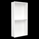641 x 336 x 101mm Shower Niche Double Shelf Organizer No Tile Needed in White V63-900761