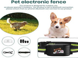 GPS Smart Pet Fence Training Collar with Wireless Boundary Control, Bluetooth App Customization, and V1341-ZY-SAAKFCTG-BLACK