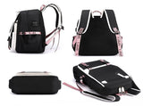 K-Pop Demon Hunters Anime School Backpack Cute Cartoon Bag for Students black_tfrf black 10 V1237-ZY-203-3967