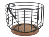 Coffee Pod Holder Iron Large Capacity Space Saving Wooden Base Coffee Pods Storage Organizer for V1294-YM0710-3118230284312
