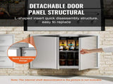 BBQ Access Door, 914x610 mm Double Outdoor Kitchen Door, Stainless Steel Flush Mount Door, Wall V952-SMABSCJMYS366SI1RV0