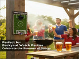 Wall-Mounted Soccer Field Bottle Opener with Goal Net Catcher Football-Themed Bar Accessory for V1341-ZY-QST3YNSL-S
