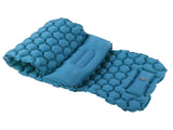 Camping Sleeping Pad Mat Foot Press Inflatable Cushion Mattress for Tent Hiking TravelPeacock Blue V1294-YM0718-3117200188114
