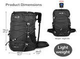 50L Waterproof Hiking Backpack Travel Camping Mountaineering Backpack Outdoor Sport Daypack Bag V1369-AZ3-W-15894