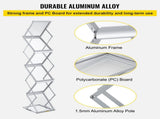 Literature Rack, 6 Pockets, Pop up Aluminum Magazine Rack, Lightweight Catalog Holder Stand V952-LHJJCZDSSM6A4NJPRV0