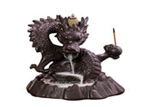 Ceramic Chinese Auspicious Dragon Backflow Incense Burner V1294-YM0521-230107MQ02-2