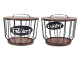 Rustic Filter Holder with Lid Filter Storage Container Pod Holder for Counter V1294-YM0706-3118230161112