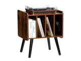 Record Player Stand, 2 Tiers Turntable Stand with 4 Cabinets, Holds up to 100 Albums, Wooden Vinyl V952-DCJZJDLK2CMZ4P6V1V0