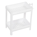Bathroom Tower Shelf Plastic Freestanding Storage Rack Organizer Multifunctional Shelving Unit for V1294-YM0706-3112230061611