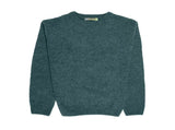 100% SHETLAND RAGG WOOL CREW Round Neck Knit JUMPER Pullover Mens Sweater Knitted - Sherwood - 3XL V563-SW-CN-SHD-32-3XL