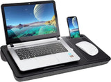 Portable Laptop Desk with Device Ledge, Mouse Pad and Phone Holder for Home Office V178-84834