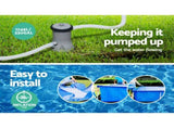 Bestway Swimming Pool 400x211x81cm Steel Frame Above Ground Pools w/ Filter Pump 5700L BW-POOL-SQ-4M-56425
