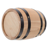 Miniature Barrel Wooden Barrel Ornament Khaki Wood 1Pack V1370-AZ4-14302