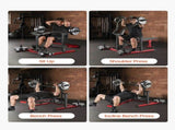 Chest Press Machine, 450 LBS Bench Press Set, Adjustable Flat Incline Bench with Independent V952-XBTJJWTSXTJSME6SYV0