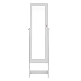 Artiss Jewellery Cabinet Mirror Free Standing JC-STAND-LED-2D-WH