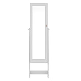 Artiss Jewellery Cabinet Mirror Free Standing JC-STAND-LED-2D-WH