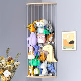 Corner Stuffed Animal Zoo Storage Rack - Elastic Cord Plush Toy Organizer V888-ELOSUNG55317