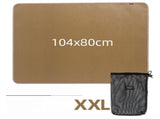 104 x 80 CM XXL Size Fireproof Outdoor Mat with Storage Bag - Silicone Coated Heat Resistant, Fire V888-ELOSUNG49878
