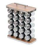 CARLA HOME 20-Jar Spice Rack Organizer Storage for Kitchen Countertop or Cabinet LSB-36187
