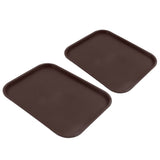 2Pcs Fast Food Tray Stackable Rectangular Light Weight Anti Slip PP Food Service Tray for V1294-YM0523-3118220048513