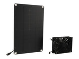 Solar Panel Fan Kit 20W Powered Mini Portable for Greenhouse Chicken Coop Pet House Window Exhaust V1294-YM0703-3114230026211
