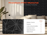 3D Panels, 33-Pack 30 x 30 cm PVC Modern Art Minimalist Diamond Tiles, 2.97 m Coverage Accent V952-PVC3DQBXDYSJ6XSHBV0
