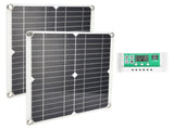 2Pcs Portable 15W Solar Panel Board Kit 10A Solar Charge Controller for Camping Tourism V1294-YM0901-3114210078411