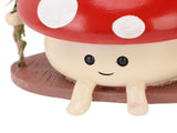 Mushroom Flower Pot Swing Face Planter Succulent Plant Pot Ornament for Wall Ceiling Shelf V1294-YM0901-3111250014211