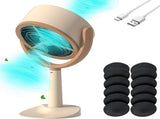 Portable Desktop Smoke Purifier Fan with Strong Suction, USB Rechargeable Mini Exhaust Hood for Home V1107-CS-TSCYYJ