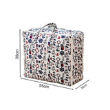 SOGA 2X Nautical Icons Medium Storage Luggage Bag Double Zipper Foldable Travel Organiser Essentials SBOX204X2