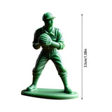 Interesting Baseball Soldier Figurines, Green Mini Baseball Toy Soldiers for Home Office Desk Decor, V1366-AZ2-W-16411